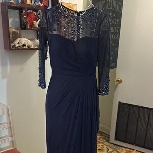 JS Collections Beaded Maxi Dress, Sz 8